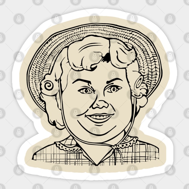 Big Deborah // Vintage Style Design Sticker by Indanafebry